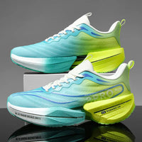 New Men's Carbon Plate Sneakers Outdoor Soft Sole Mesh Sports Shoes Running Shoes Light Anti-Slip Casual Couple Tennis Shoes