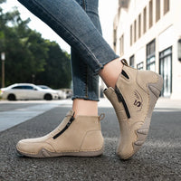 New Spring Women Ankle Boots Outdoor Casual Walking Boots Fashion Comfortable Women's Shoes High Top Autumn Women's Sneakers