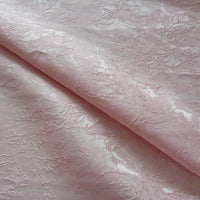 Spring Summer Thread Pattern Jacquard Fashion Dress Fabrics for Sewing Cloth White Pink Satin Flower Furniture Upholstery Fabric