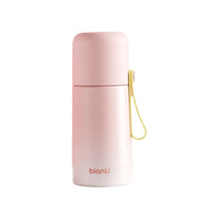 Portable Gradient Design Thermos Cup Leak-Proof Stainless Steel Insulated Cup High Appearance Double Lid Cup Outdoor