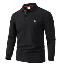 Men's Top Polos Shirts Street Casual Lapel Long Sleeve Basic Modern Plain Buttons Spring Fall All Seasons Slim Fit Top