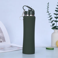 JUSTINLAU Spot Goods 600/750ML Thermos Cup Fruit Mug Kids Straw Cup Vacuum Flasks Stainless Steel Travel Thermal Water Bottles