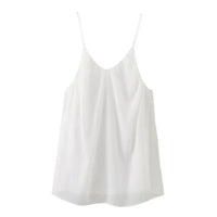 2026 Women White Big Backless Sling Dress O neck Back Zipper Loose Swing Mini Short Dresses Holiday Robe
