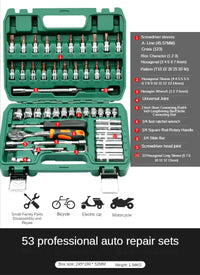 Professional Auto Repair Toolbox Kit Socket Wrench Ratchet Combination Complete Set of Multifunctional Tools and Accessories