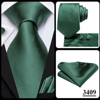 Hi-Tie Blue Business Solid 100% Silk Men's Tie NeckTie 8.5cm Ties for Men Formal Luxury Wedding High Quality Gravata