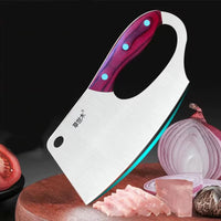 High-end Stainless Steel Cleaver Knife Germany Labor-Saving Kitchen Knife Integrated Handle Knife Lady Chef Best Tools Cooking