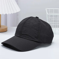 Hat Men Spring Summer Solid Color Mesh Cap Baseball Cap Women Autumn Korean Edition Sunscreen Hat Mesh Breathable Peaked Cap