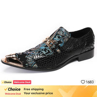 Square Square Rivet Style Casual Leather Shoes Fashionable Personality Comfortable Men's Shoes Trendy Leather Ninth Pants Shoes