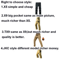 Men's City Cargo Autumn Winter Fleece Softshell Hiking Pants Fishing Climbing Trekking Casual Hunting Camping Trousers M-5XL