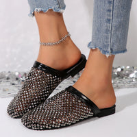 Women Slippers Summer 2026 New Luxury Brand Slippers Lightweight Round Head Shoes Water Diamond Large Flat Sandals Slides Women
