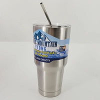 Stainless Steel Large Capacity Thermos Bottle Ice Cube Cup Portable Car Water Bottle Women Men Outdoor Cold Beer Cup Straw Mug