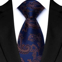 Luxury 8CM Mens Necktie Floral Paisley Classic Ties For Man Groom Jacquard Woven Neck Tie Business Wedding Party