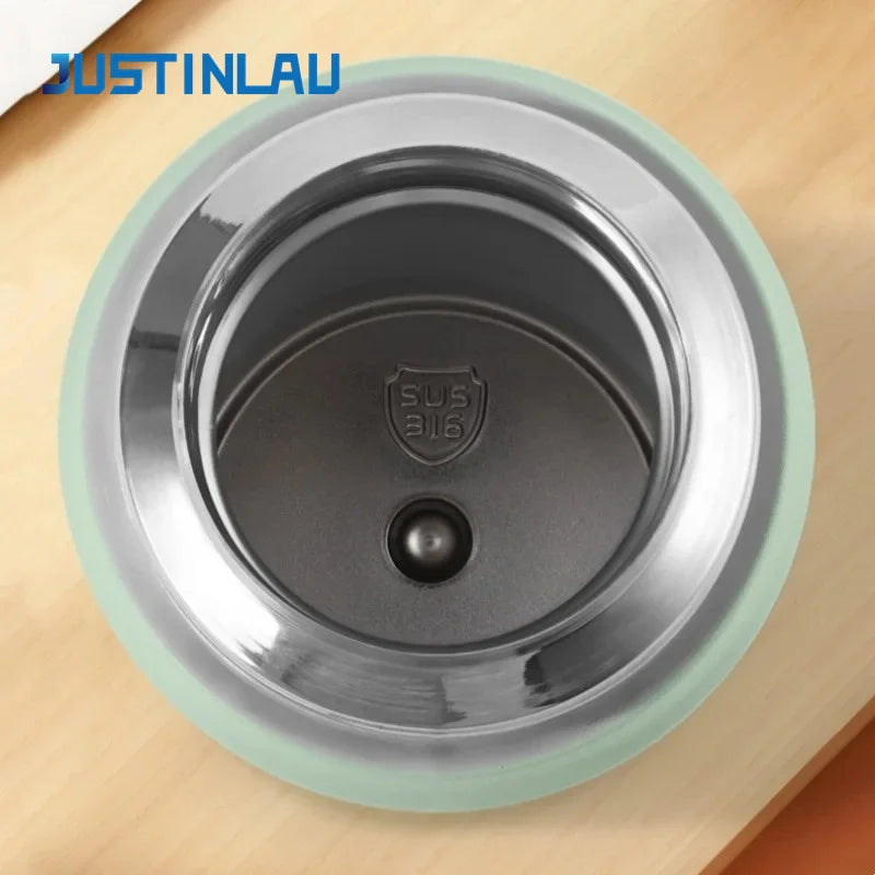 500/600ml Stainless Steel Vacuum Flask Cold&Hot Cup Thermos Cup Double Wall Car Cup Thermal Iced Travel Mug Coffee Insulated Cup