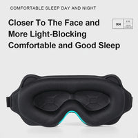 3D Sleeping Mask Block Out Light Soft Padded Sleep Mask For Eyes Slaapmasker Eye Shade Blindfold Sleeping Aid Face Mask Eyepatch