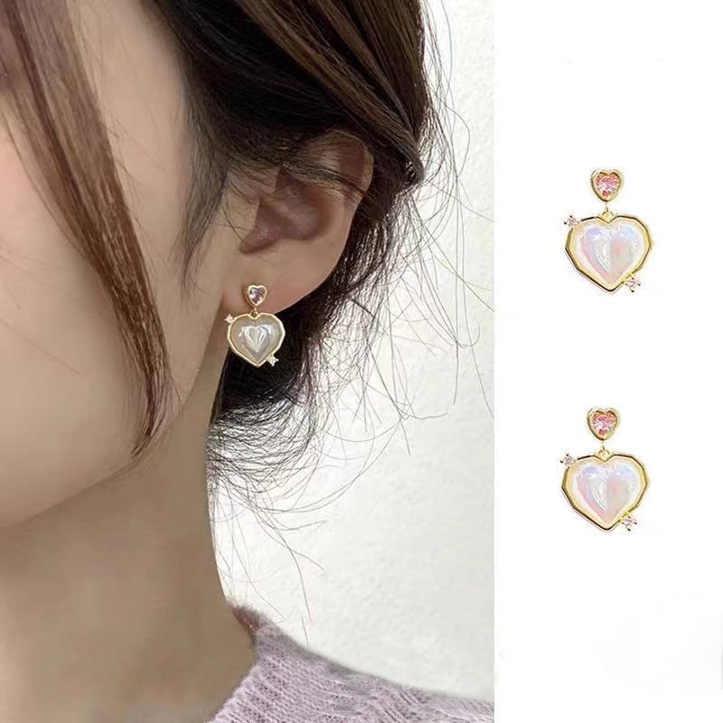 Earrings Retro Temperament Europe and America 2023 New High-quality Purple Earrings Female Exquisite Niche Fashion Stud Earrings