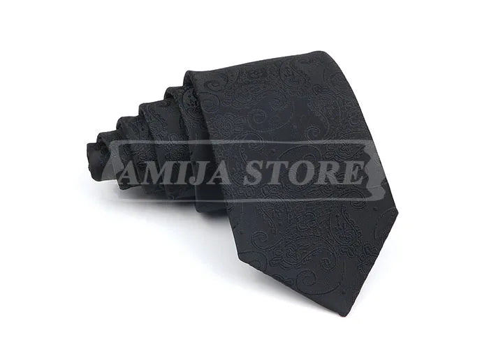 New Striped Tie Men's 8cm Ties Business New Year Gift Classical Necktie Office Accessories Men Costume Daily Wear Wedding Party