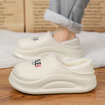 Winter Women Shoes Slippers Comfort Slip-on Mans Sandals Leisure Warm Short Plush  Men Shoes Women