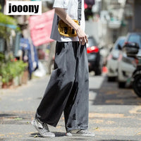 Men's Jeans Hip Hop Streetwear Skateboard Neutral Denim Trousers Men Jeans Wide Leg Denim Cargo Jean Pants Loose Straight Baggy
