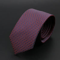New Men Ties Solid Color Stripe Print Floral 6cm Jacquard Business Neckties Narrow Skinny Tie Wedding Prom Daily Wear Accessory