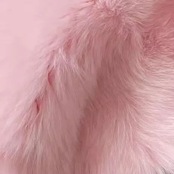 Warm Faux Fur Coats Women Short Overcoats Loose O Neck Long Sleeves Covered Button Straight Work Y2k Casual 2025 Autumn Winter