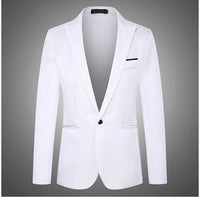 Boutique 5XL Men's Suit Fashion Elegant Gentleman Solid Color Slim Fit Dress Casual Business Italian Style Wedding Formal Blazer