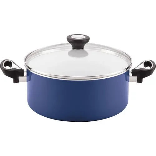 12-Piece PURECOOK Ceramic Nonstick Pots and Pans Set/Cookware Set, Blue