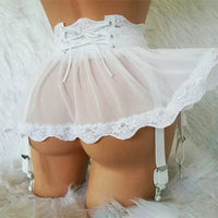 Mini Skirt Women Schoolgirl Cosplay Sexy Erotic Lingerie For Girl Role-playing Suit Transparent Exotic Sexy Costume Sex Dress