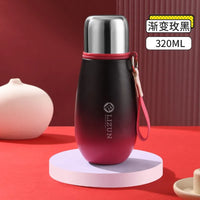 Mini stainless steel insulated cup, portable pocket pot, student tea and water separation creative casual cup gift