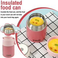 Stainless Steel Insulated Thermo Soup Cup 530ml 480ml Portable Lunch Box with Spoon Food Container Vaccum Cup Insulate Bento Box