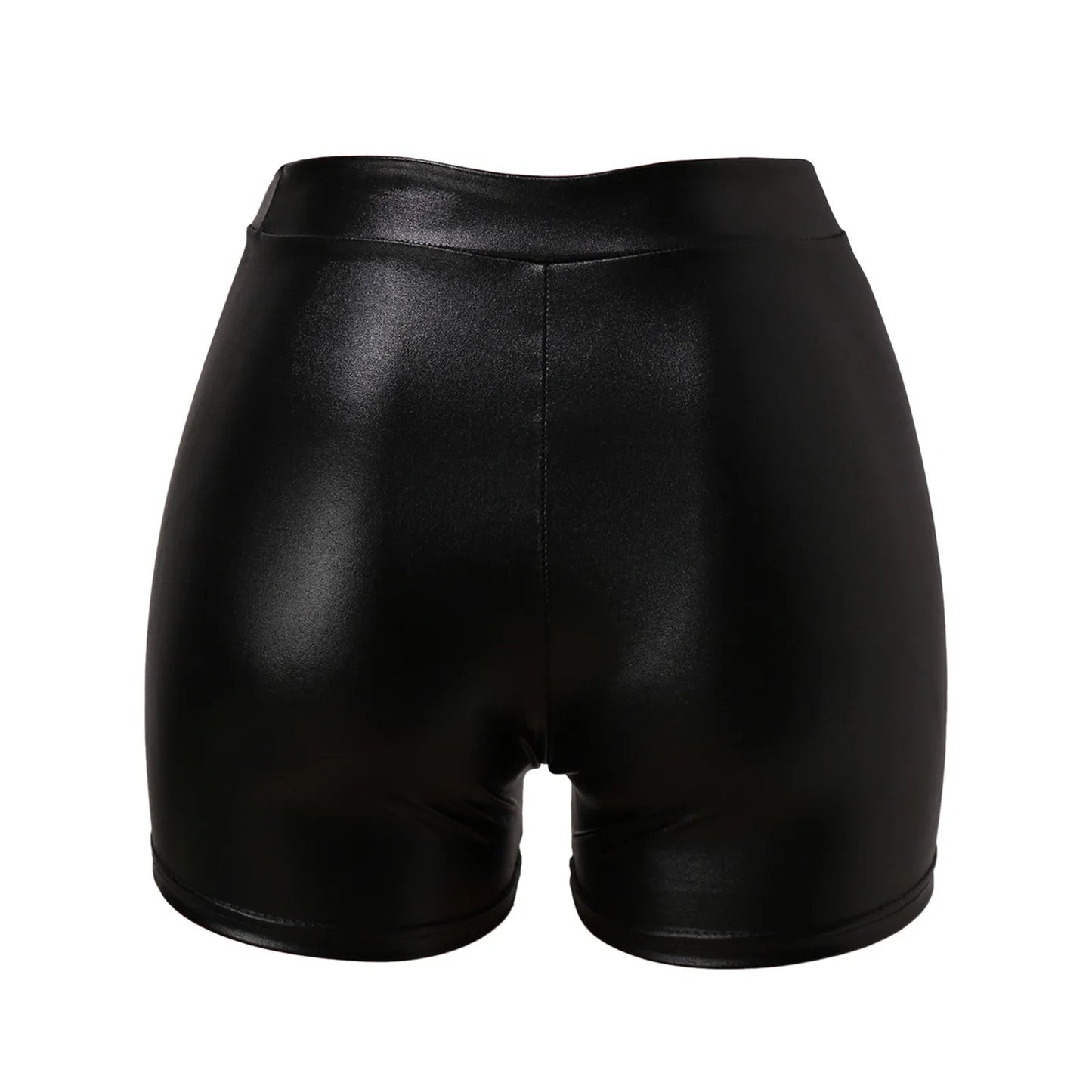 2023 Sexy Nightclub Leather Shorts Women High Waist Bodycon Push Up Black Short Joggers Sports Fitness Female Sexy Slim Shorts