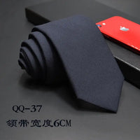 Mens Ties 6cm Classic Cotton Handmade Skinny Neck Ties for Men Striped Narrow Collar Slim Cashmere Tie Casual Plaid Tie For Man