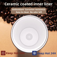 Stainless Steel Coffee Cup Outdoor Portable Thermo Coffee Cup Insulated Mugs Leak-Proof Thermos Bottle Tea Coffee Mug 500ML