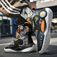 Men's Basketball Shoes Breathable Cushioning Non-Slip Wearable Runing Shoes Gym Training Athletic Basketball Sneakers for Men