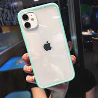 Shockproof Bumper Transparent Soft Silicone Phone Cases For iPhone XR XS Max 7 8 6S Plus X Clear Cover For iPhone 11 12 Pro 13