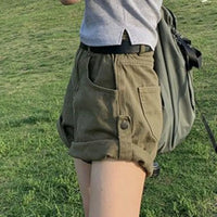 Denim Shorts Women Distressed High Waist Vintage Summer Korean Style Fashion All-match Basic Tender Casual Шорты Женские Летние