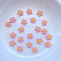 100Pcs New Cute Mini Sun Flower Series Resin Flatback Cabochon Scrapbook Kawaii Embellishments Accessories