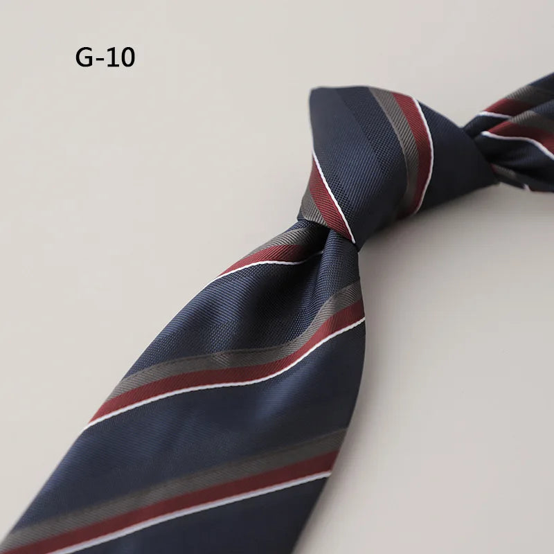 8CM Formal Striped Neckties For Men Suit Professional Gentleman Polyester Paisley Neck Tie Male Groomsman Wedding Party Cravat