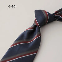 8CM Formal Striped Neckties For Men Suit Professional Gentleman Polyester Paisley Neck Tie Male Groomsman Wedding Party Cravat