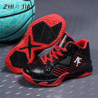 Youth Basketball Shoes Outdoor Non slip Durable Sports Shoes Boys Spring and Autumn Fashion Trend Leather Sneaker