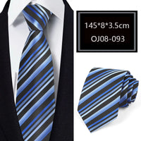 Luxury 56 Colors New Men's Tie Classic Floral Stripe Plaid 8cm Jacquard Neck Tie Necktie For Men Business Wedding Party