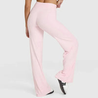 STOUREG Sport Trousers Straight-Leg Pants Ultra Soft Butter Fabric Women's Mid-Waist Yoga Pants GYM Naked Feel Pilates Running