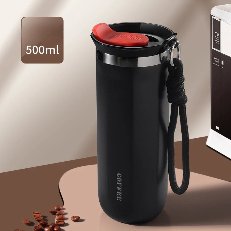 2025 New 304 Stainless Steel Insulated Water Cup Business Office Portable Cold Coffee Cup Advertising Gift Cup