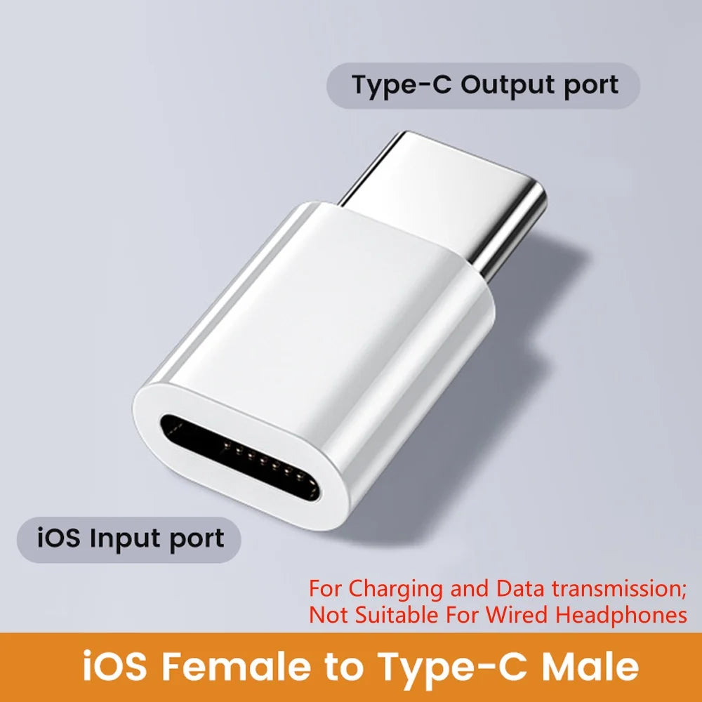 USB C to Lightning Adapter IOS Fast Charging Lightning Male to Type C Female Converter For iPhone 14 13 12 Data Transfer Adapter