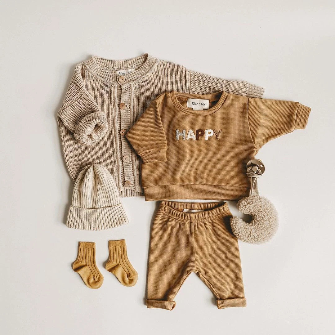 2023 Spring Fashion Baby Clothing Baby Girl Boy Clothes Set Newborn Sweatshirt + Pants Kids Suit Outfit Costume Sets Accessories