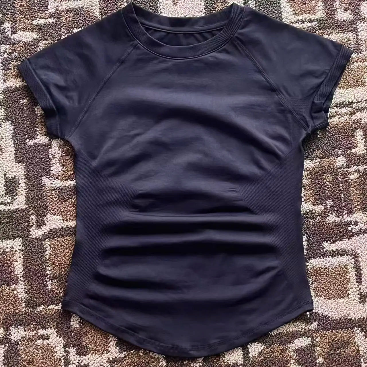 Impact L0g0DF Short Sleeve Top Women Running Sports T Shirt Summer Short Sleeve Round Neck Breathable Stretchy Gym Yoga Fitness