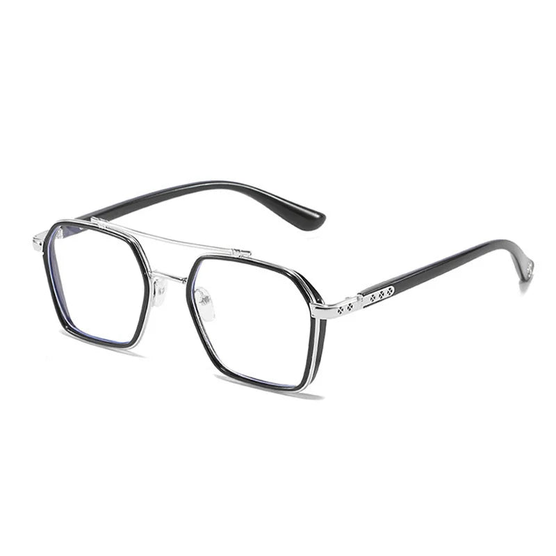 Eyliees Anti Blue Light Computer Myopia Glasses Women Men Ultralight Clear Round Nearsighted Eyeglasses Diopters 0 to-600 Unisex