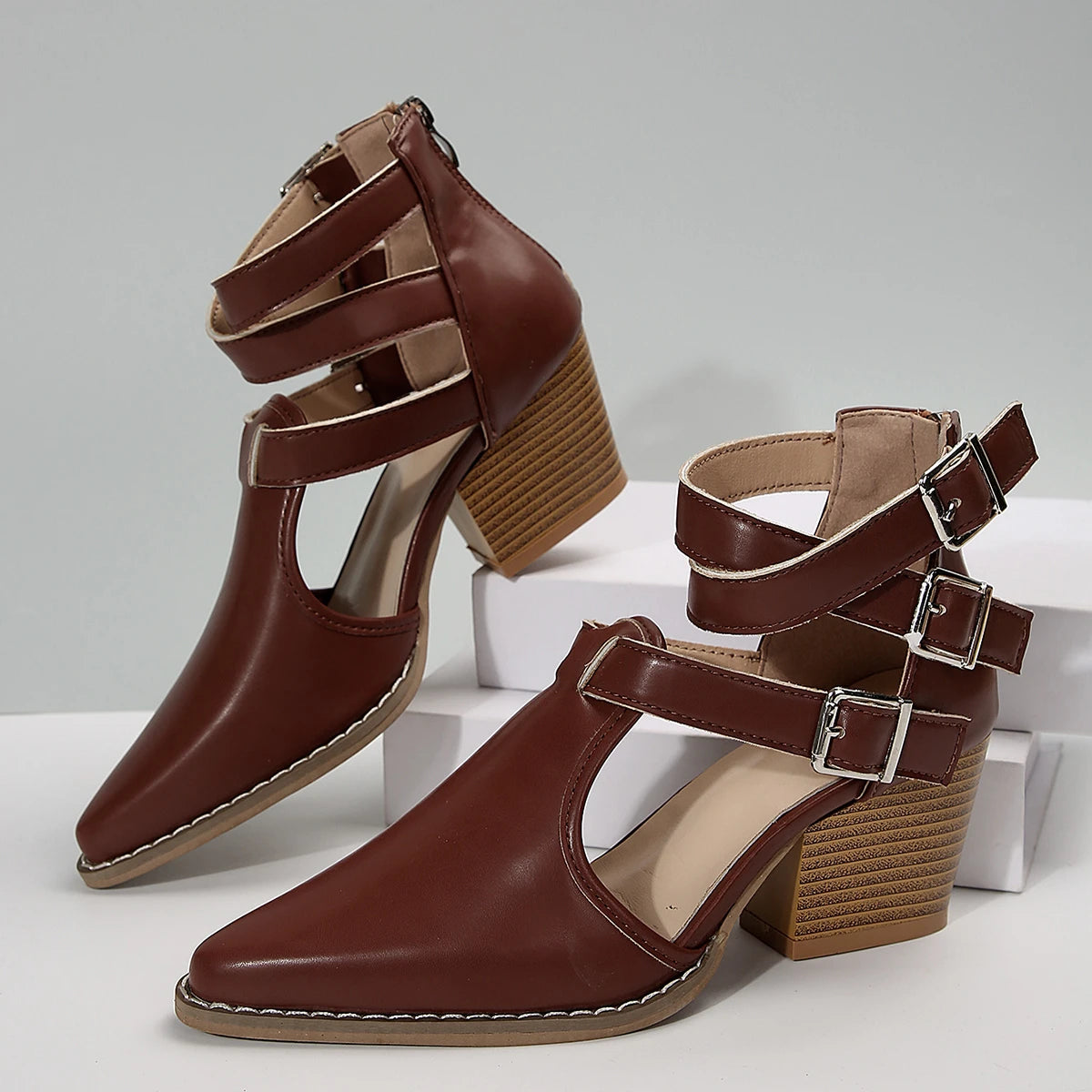 Women'S Boots Fashion Trend Women'S Fashionable And Casual Pointed Toe Ankle Boots Botas De Mujer En Oferta Envios Gratis