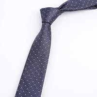 New Slim Narrow Skinny 6CM Mens Necktie Neck Ties For Man Plaids Polka Dot Stripes Jacquard Cravat Business Party Corbatas