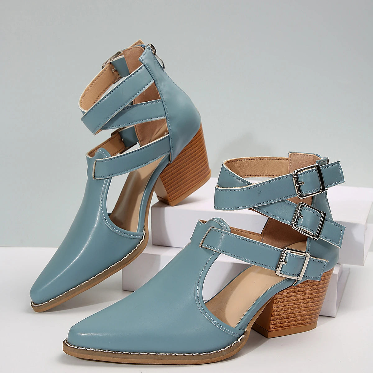 Women'S Boots Fashion Trend Women'S Fashionable And Casual Pointed Toe Ankle Boots Botas De Mujer En Oferta Envios Gratis