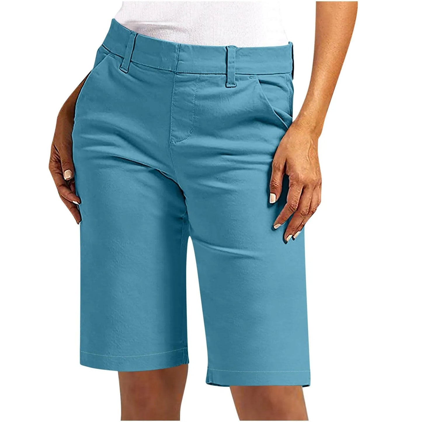 Shorts For Women Trendy 2025 Casual Summer High Waisted Chino Shorts Straight Leg shorts Jogging Hiking Vacation Cargo shorts
